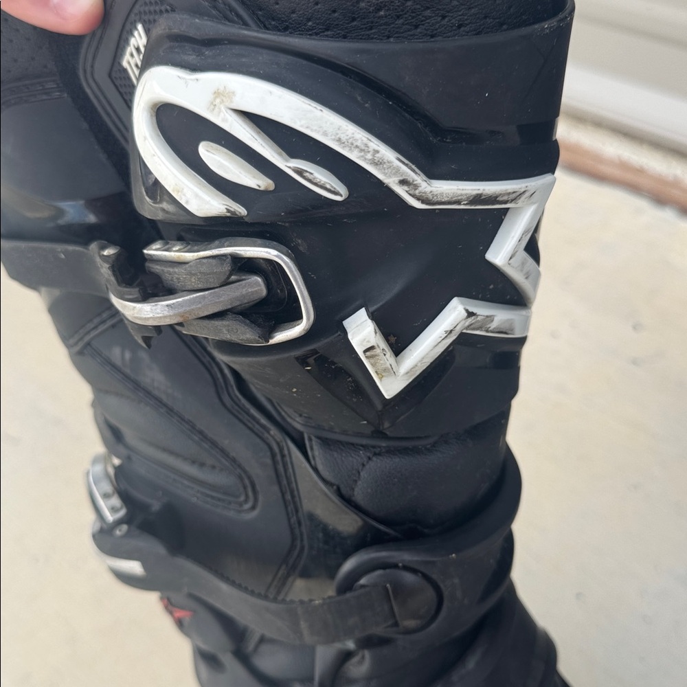 Alpinestars Black Dirt Bike Motocross Boots Tech 7 - Picture 6 of 10